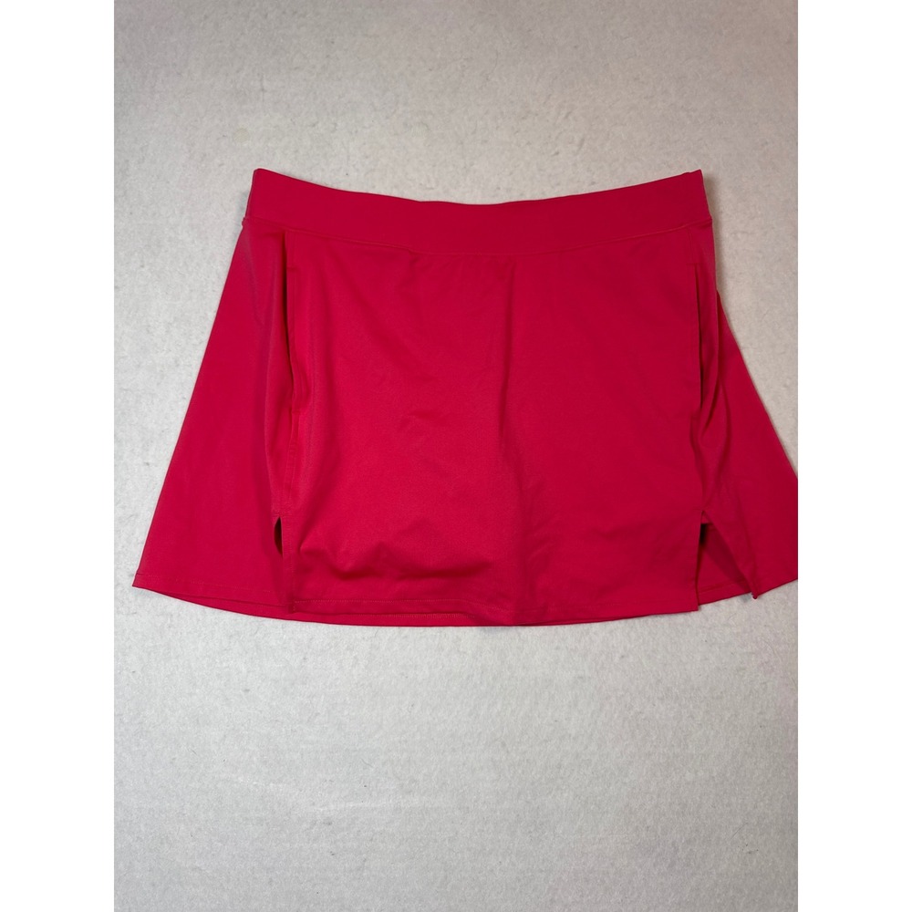 All in Motion Womens Pink Athletic Skort Tennis Golf Skirt Built-in Shorts L